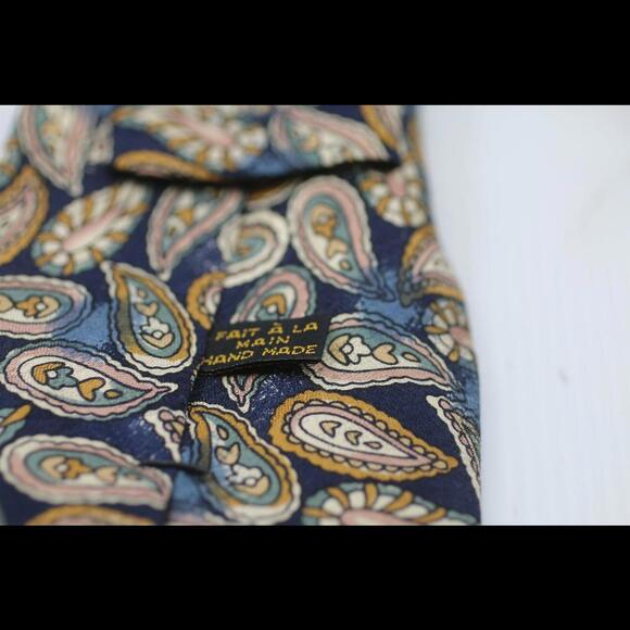 hand made Tie cravate fait à la main cells logo - Picture 5 of 7